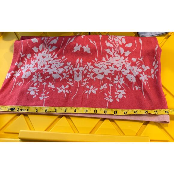 Nordstrom Coral Pink Floral Sweater Tank‎ Sleeveless Sweater Knit Set EUC - Picture 15 of 16